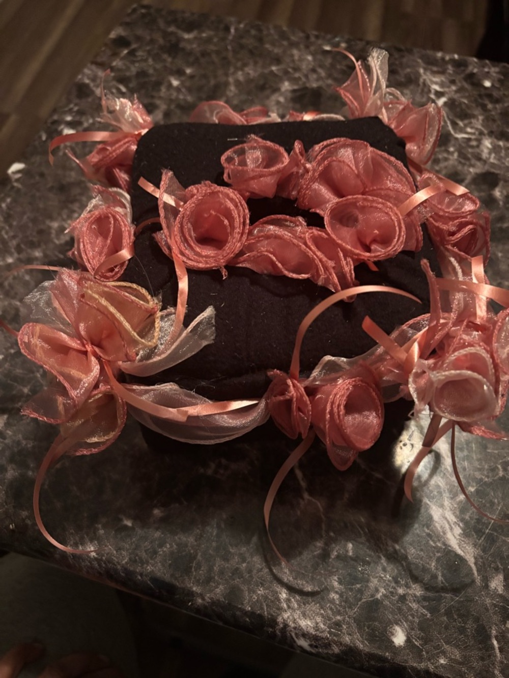 Elegant Coral Rose, Tissue Box Cover